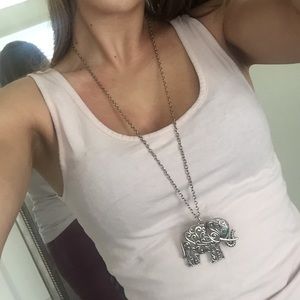 Long elephant necklace