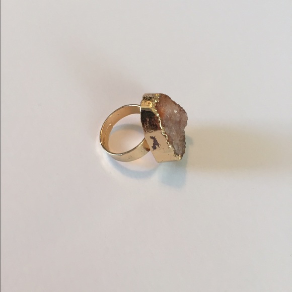 Gold Druzy Ring - Picture 3 of 4