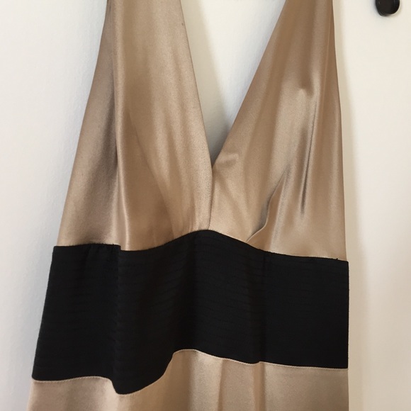 Yigal Azrouel gown. Black and gold/champagne - Picture 2 of 4