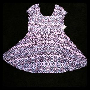 Aero geometric/abstract print dress! Size XL!