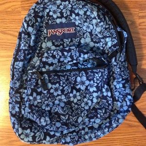 Jansport blue bookbag