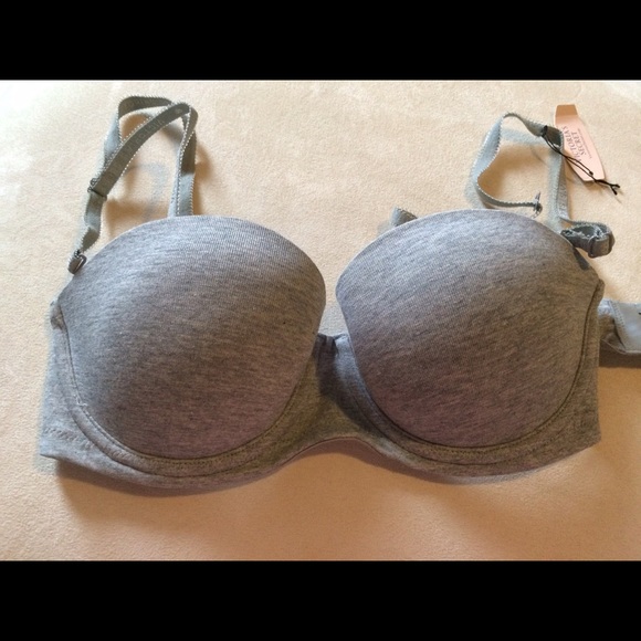 32C grey multiway cotton bra by Victoria's Secret