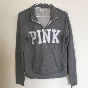 Gray Half-Zip
