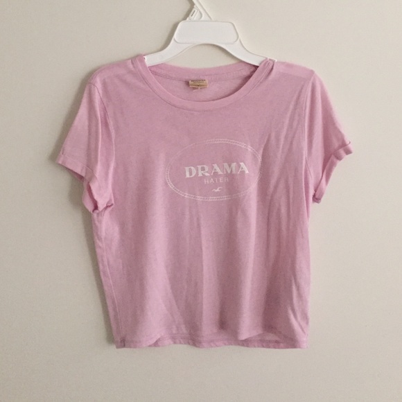 Pink Hollister t shirt