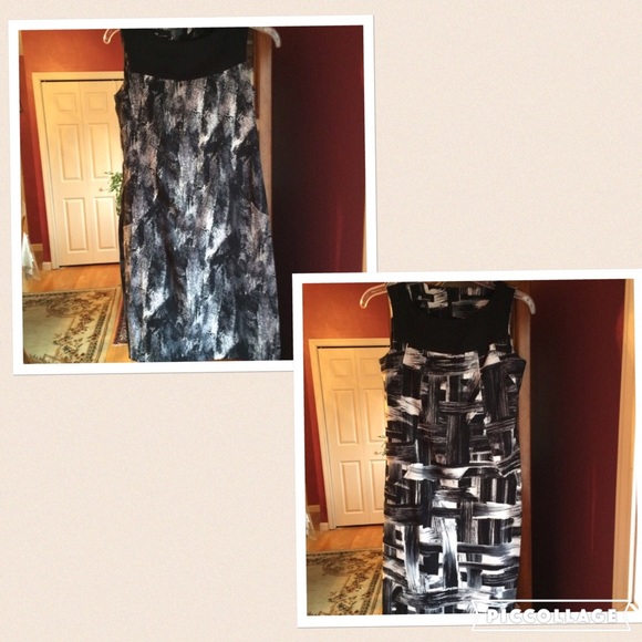 ❌SOLD LOCALLY❌Bundle of 2 black and white dresses!