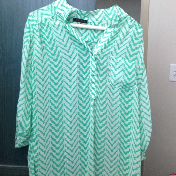 Chevron patterned blouse