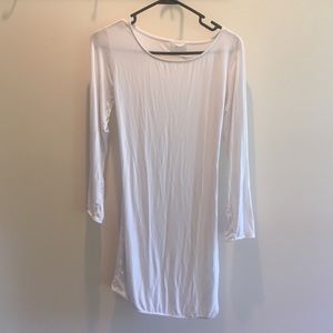 Indah white open back dress