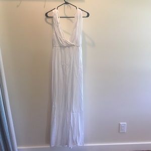 Ava sky white long dress