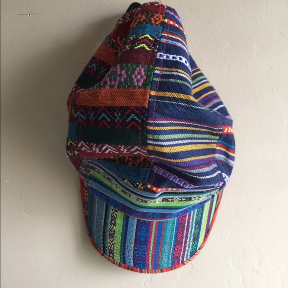 Multi colored patterned or tribal hat