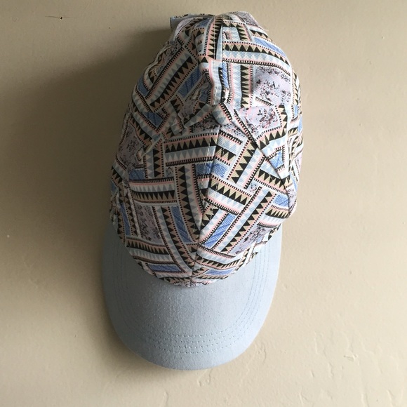 Pastel multicolored tribal patterned hat!