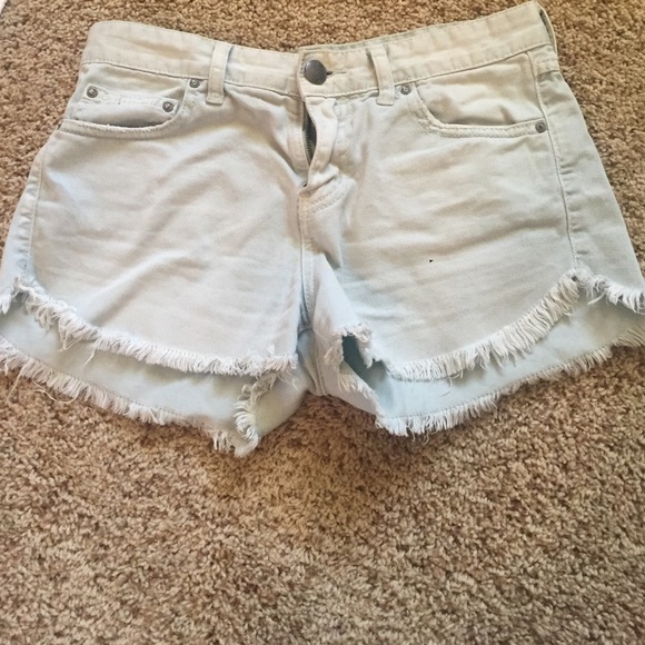 Free people denim cutoff shorts