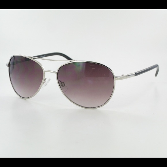 🆕 MARIKA Silver/Black Aviator Sunglasses