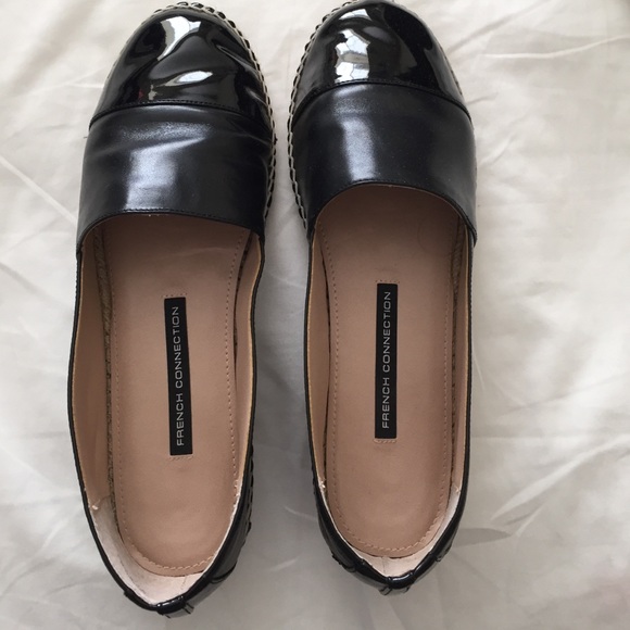 Black French Connection Flats