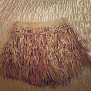 Bebe fringe shorts