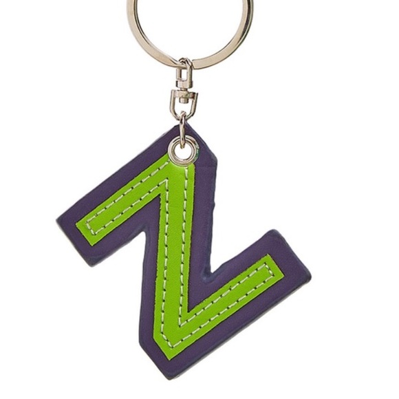 🆕 C Wonder Initial Leather Keychains Letter "Z"