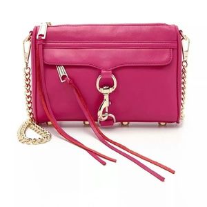 Rebecca Minkoff pink mini mac bag