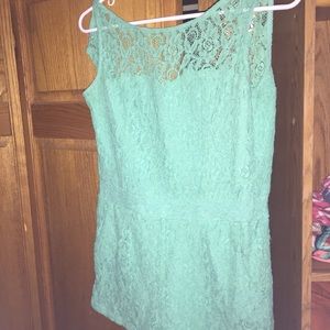 Seafood green romper