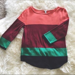 J. Crew color block sweater