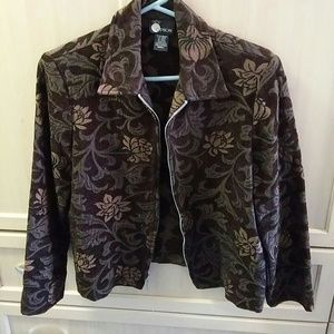 🎀Brown jacket zip down🛍casual chic