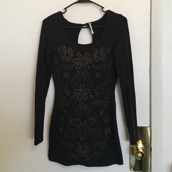 Black Free People Bodycon Dress (XS)