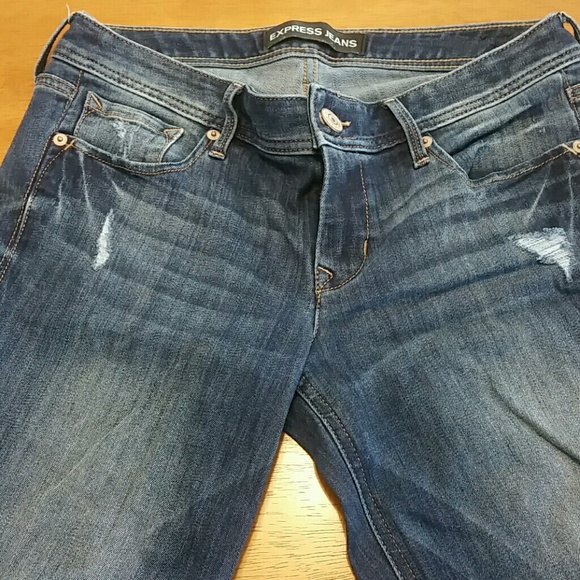 Express cropped skinny jeans