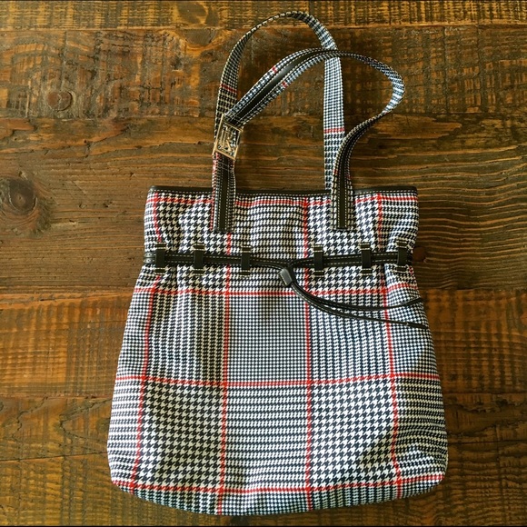 Ralph Lauren Houndstooth Tote