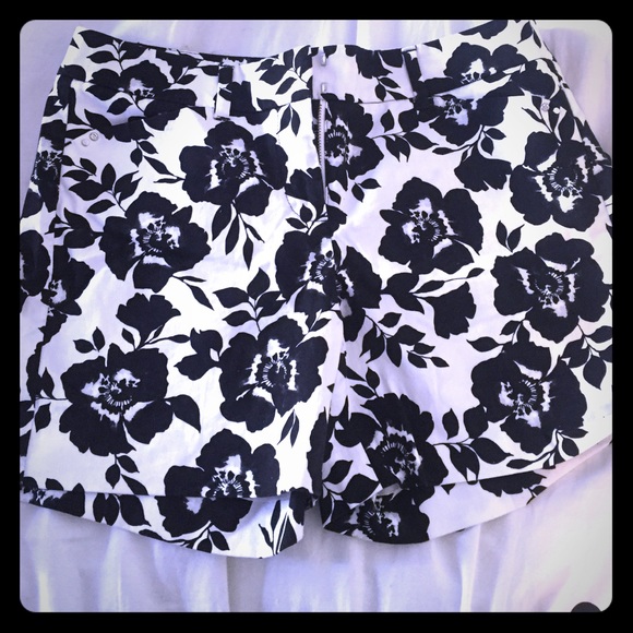 White House Black Market Floral Shorts