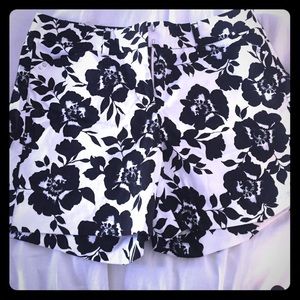 White House Black Market Floral Shorts