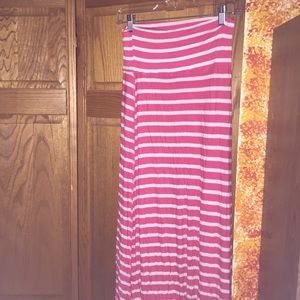Striped maxi skirt