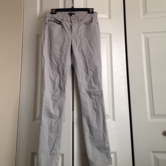 Size 2 Eileen Fisher gray long skinny jeans
