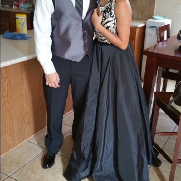 Last year prom dress. Two piece "Bebe"