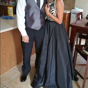 Last year prom dress. Two piece "Bebe"