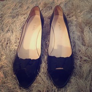 LAST CHANCE - Prada Open Toe Kitten Heel - size 40