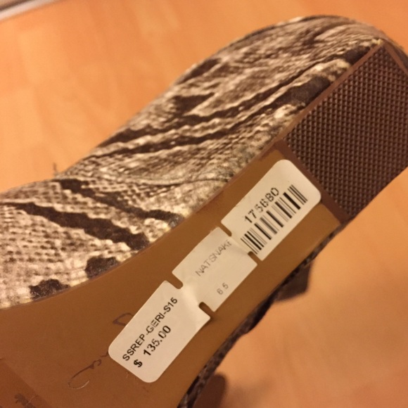 LF Report Signature Gladiator Snake Print Sandals - Picture 4 of 4