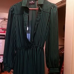 Striped long sleeve dress