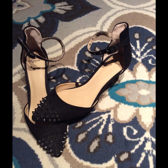 Zara ankle strap kitten heels