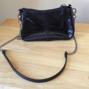 Hobo leather shoulder/clutch bag