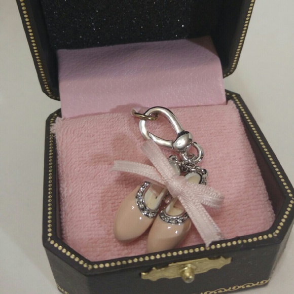 Juicy Couture ballet slipper charm - rare/silver