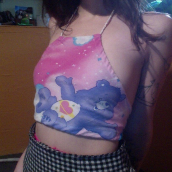 Kawaii care bear halter top