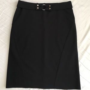 Express black stretch pencil skirt and belt Express black stretch pencil skirt and belt