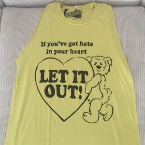 Yellow tank top Yellow tank top