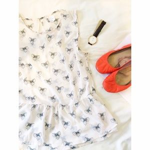 H&M sleeveless peplum blouse