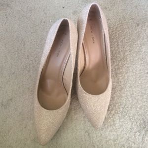 ASOS Pinkish Nude Glitter Heel