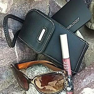 NINE WEST Wristlet ID Holder Wallet w/Mirror
