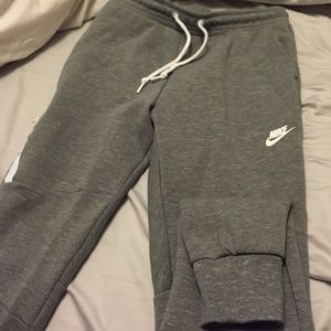 Men's Nike grey x white jogger sweats . Worn once