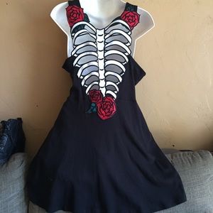 Hell bunny skeleton dress