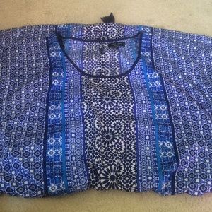 Blue Pattern Dress