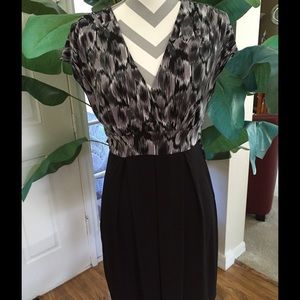 MIDI length print dress