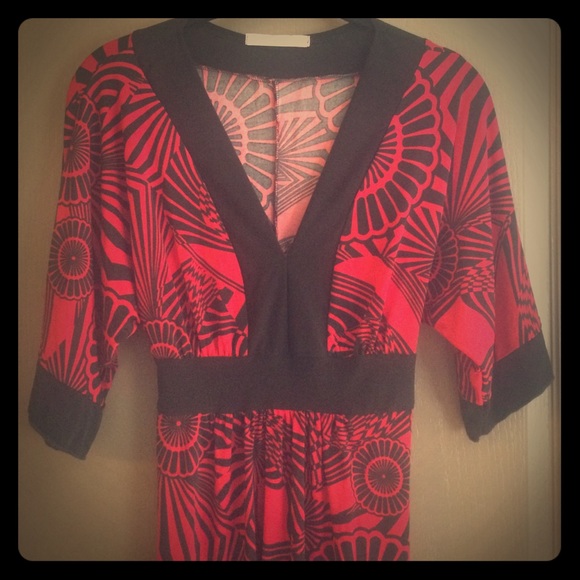Kimono like flowy vneck top