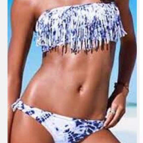 RARE Victoria's Secret cheeky tie dye bikini